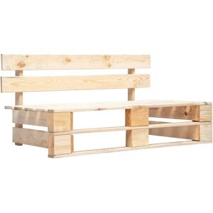 vidaXL Banc de jardin en palette - Bois rustique intérieur/extérieur vidaXL Banc de jardin en palette - Bois rustique intérieur/extérieur