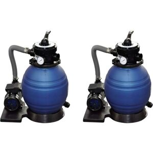 Pompe à filtre à sable vidaXL - 2 pcs, 400 W, 11 000 L/h - Équipement de piscine Pompe à filtre à sable vidaXL - 2 pcs, 400 W, 11 000 L/h - Équipement de piscine