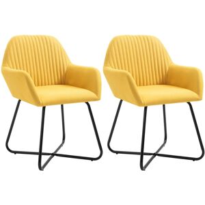 vidaXL 277108 Gelbe Ergonomische Esszimmerstühle - Restaurant & Lounge Möbel vidaXL 277108 Gelbe Ergonomische Esszimmerstühle - Restaurant & Lounge Möbel