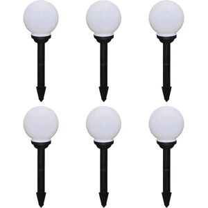 Lámparas de jardín para camino 6 uds con pica de tierra 20 cm vidaXL Lámparas de jardín para camino 6 uds con pica de tierra 20 cm vidaXL