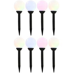 vidaXL Solar Outdoor Lights - 8 Pcs. RGB Spherical LED - Outdoor Lighting vidaXL Solar Outdoor Lights - 8 Pcs. RGB Spherical LED - Outdoor Lighting