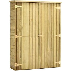 VIDAXL Abri à outils de jardin - Bois de pin imprégné - 123x50x171 cm VIDAXL Abri à outils de jardin - Bois de pin imprégné - 123x50x171 cm