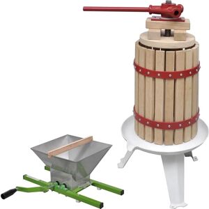 vidaXL Fruit & Wine Press and Crusher Set - 6L vidaXL Fruit & Wine Press and Crusher Set - 6L