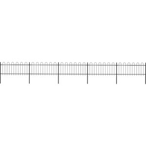 VIDAXL Steel Garden Fence 8.5x0.8m - Garden Fence VIDAXL Steel Garden Fence 8.5x0.8m - Garden Fence