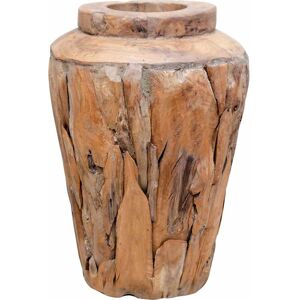 vidaXL Solide Teak Holz Dekorative Vase 40x60 cm - Dekovase vidaXL Solide Teak Holz Dekorative Vase 40x60 cm - Dekovase
