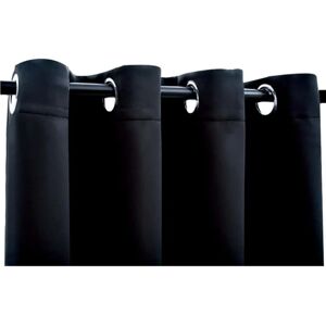 vidaXL Blackout Curtain with Metal Rings Black 290x245cm - Curtain vidaXL Blackout Curtain with Metal Rings Black 290x245cm - Curtain