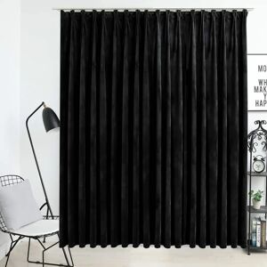 vidaXL Blackout Curtain - Velvet Black - 290x245 cm - Curtain vidaXL Blackout Curtain - Velvet Black - 290x245 cm - Curtain