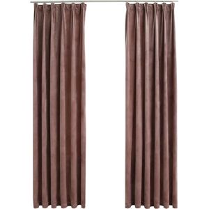 vidaXL Blackout Curtains - Antique Pink - 2pcs - 140x175cm vidaXL Blackout Curtains - Antique Pink - 2pcs - 140x175cm