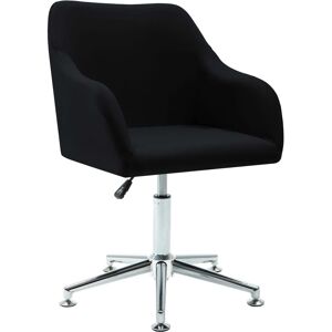 vidaXL - Office Chair - Schwarz - Stoff - Bürostuhl vidaXL - Office Chair - Schwarz - Stoff - Bürostuhl