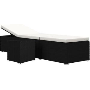 Silla de Exterior VidaXL - Asiento Acolchado - Ratán Sintético - Negro y Crema - Sillón de Jardín Silla de Exterior VidaXL - Asiento Acolchado - Ratán Sintético - Negro y Crema - Sillón de Jardín