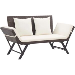 vidaXL Havemøbel med puder 176cm Poly Rattan vidaXL Havemøbel med puder 176cm Poly Rattan