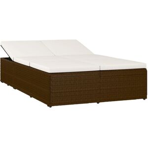 VidaXL Cama de Exterior - Marrom, Creme, Branco - Tipo de produto: outdoor bed VidaXL Cama de Exterior - Marrom, Creme, Branco - Tipo de produto: outdoor bed