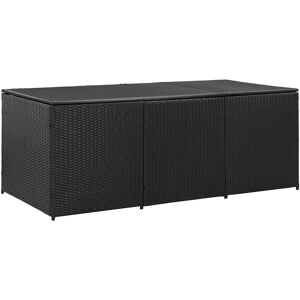 vidaXL Garden Chest 180×90×75cm - Black vidaXL Garden Chest 180×90×75cm - Black