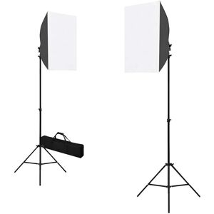 vidaXL Studiolampen 40x60cm Zwart Staal 2 stuks vidaXL Studiolampen 40x60cm Zwart Staal 2 stuks