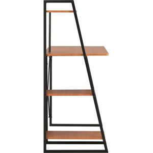 vidaXL 102×50×117 cm Desk with Shelving Unit Black and Brown - Desk vidaXL 102×50×117 cm Desk with Shelving Unit Black and Brown - Desk