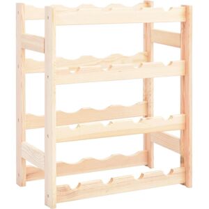 vidaXL Dennenhouten wijnrek voor 16 flessen - Wijnrek vidaXL Dennenhouten wijnrek voor 16 flessen - Wijnrek