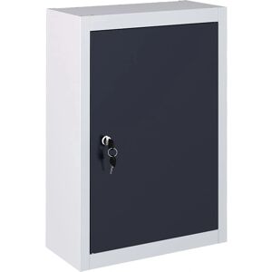 VidaXL Wall Tool Cabinet Industrial Style Metal Grey Black - Wall tool cabinet VidaXL Wall Tool Cabinet Industrial Style Metal Grey Black - Wall tool cabinet
