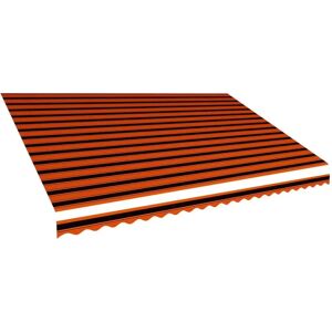 vidaXL Awning Top Sunshade Canvas Orange Brown - Sunshade Canvas vidaXL Awning Top Sunshade Canvas Orange Brown - Sunshade Canvas