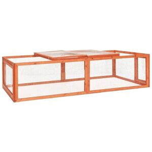 vidaXL Solid Firwood Rabbit Hutch - Outdoor Garden Small Animal Habitat vidaXL Solid Firwood Rabbit Hutch - Outdoor Garden Small Animal Habitat
