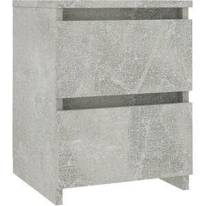 vidaXL Bedside Cabinet Grey 30x30x40cm Wooden Modern - Bedside Cabinet vidaXL Bedside Cabinet Grey 30x30x40cm Wooden Modern - Bedside Cabinet