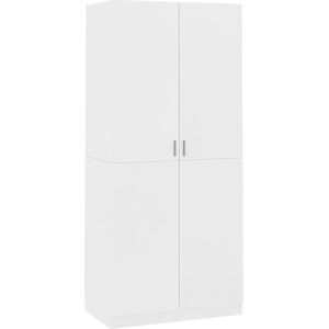 vidaXL 800630 White Wardrobe - Closet Storage Cabinet vidaXL 800630 White Wardrobe - Closet Storage Cabinet