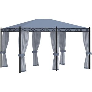 vidaXL Gazebo with Mesh Screens 3x4m Anthracite Steel Garden Party Tent Canopy - Gazebo vidaXL Gazebo with Mesh Screens 3x4m Anthracite Steel Garden Party Tent Canopy - Gazebo
