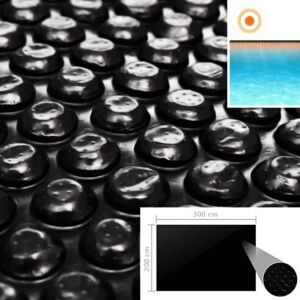 vidaXL Pool Cover Black 300x200cm Solar Pool Cover - Pool Cover vidaXL Pool Cover Black 300x200cm Solar Pool Cover - Pool Cover