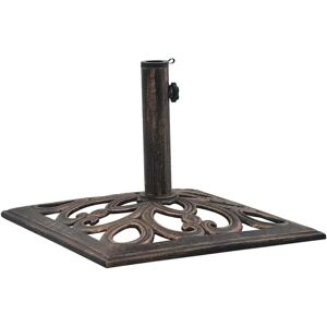 vidaXL Schirmständer Bronze 12 kg 49 cm Gusseisen Garten Sonnenschirmständer vidaXL Schirmständer Bronze 12 kg 49 cm Gusseisen Garten Sonnenschirmständer