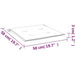 vidaXL Gartenstuhlpolster - Creme - 50x50x3 cm - Gartenstuhlpolster vidaXL Gartenstuhlpolster - Creme - 50x50x3 cm - Gartenstuhlpolster