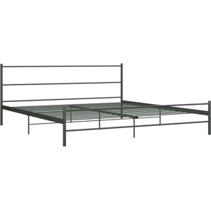 Cama de Metal Gris vidaXL 180x200 cm - Cama Cama de Metal Gris vidaXL 180x200 cm - Cama
