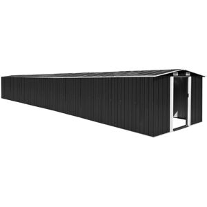 vidaXL Garden Shed Anthracite 257 cm Galvanised steel Storage House Carport vidaXL Garden Shed Anthracite 257 cm Galvanised steel Storage House Carport