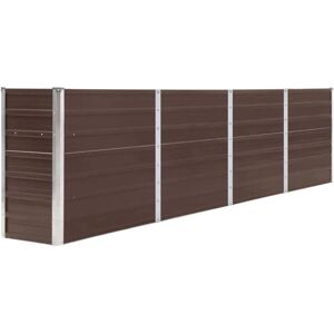 vidaXL Garden Bed Galvanized Steel Brown 320x40x77cm - Raised Planter vidaXL Garden Bed Galvanized Steel Brown 320x40x77cm - Raised Planter