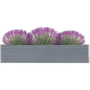 vidaXL Garden Raised Bed Galvanized Steel 320×40×45 cm - Garden Raised Bed vidaXL Garden Raised Bed Galvanized Steel 320×40×45 cm - Garden Raised Bed