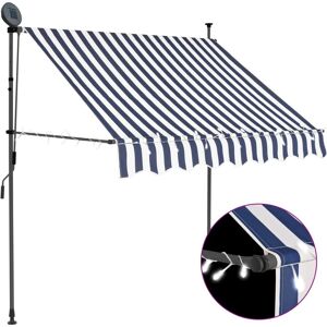 MAISONCHIC Model Retractable Awning Blue White - Retractable Awning MAISONCHIC Model Retractable Awning Blue White - Retractable Awning