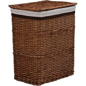 vidaXL Cesto de ropa marrón de sauce y mimbre - Laundry Basket vidaXL Cesto de ropa marrón de sauce y mimbre - Laundry Basket