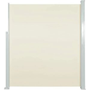 vidaXL Uitbreidbare zijzonnescherm - 100x500 cm Crème - Zonnescherm vidaXL Uitbreidbare zijzonnescherm - 100x500 cm Crème - Zonnescherm