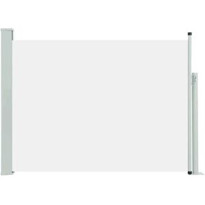 vidaXL Cream Retractable Side Awning - Side Awning vidaXL Cream Retractable Side Awning - Side Awning