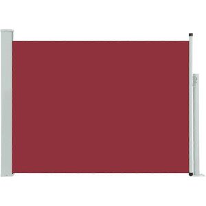 vidaXL Retractable Side Awning 120x500 cm Red - Side Awning vidaXL Retractable Side Awning 120x500 cm Red - Side Awning