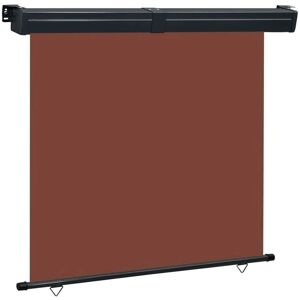 vidaXL Balcony Side Awning 165x250 cm Brown - Balcony Side Awning vidaXL Balcony Side Awning 165x250 cm Brown - Balcony Side Awning