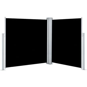 vidaXL Utbukkbar sidemarkise Svart 140x600cm Hagen Screen Solskjerming vidaXL Utbukkbar sidemarkise Svart 140x600cm Hagen Screen Solskjerming