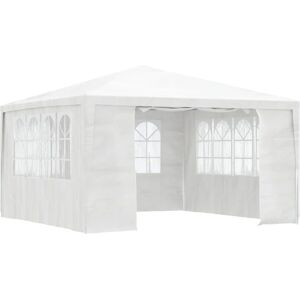 vidaXL Garden Furniture Set with Side Walls 4x4 m White - Garden Furniture Set vidaXL Garden Furniture Set with Side Walls 4x4 m White - Garden Furniture Set