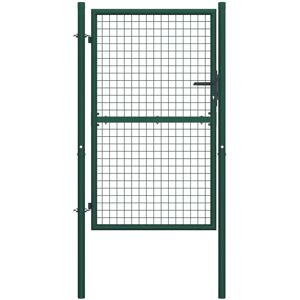 vidaXL Garden Gate Steel 100x175 cm Green - Garden Gate vidaXL Garden Gate Steel 100x175 cm Green - Garden Gate