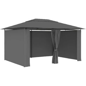 vidaXL Garden Marquee with Curtains 4m Anthracite - Garden Marquee vidaXL Garden Marquee with Curtains 4m Anthracite - Garden Marquee