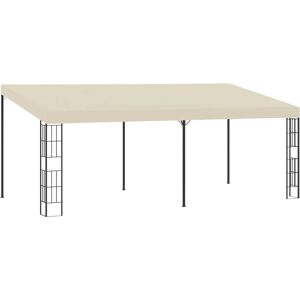 vidaXL Wall-mounted Gazebo 3x6 m Cream Fabric - Gazebo vidaXL Wall-mounted Gazebo 3x6 m Cream Fabric - Gazebo