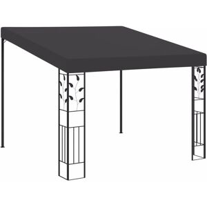 vidaXL Wall-mounted Gazebo 3x3x2.5 m Anthracite - Gazebo vidaXL Wall-mounted Gazebo 3x3x2.5 m Anthracite - Gazebo
