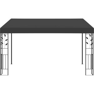 vidaXL Wall-mounted Gazebo 4x3x2.5 m Anthracite - Gazebo vidaXL Wall-mounted Gazebo 4x3x2.5 m Anthracite - Gazebo