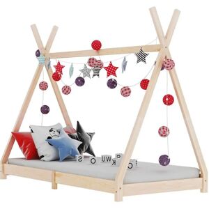 vidaXL Kinderbettrahmen aus Massivkiefer 80x160cm - Baby Kinderzimmer vidaXL Kinderbettrahmen aus Massivkiefer 80x160cm - Baby Kinderzimmer