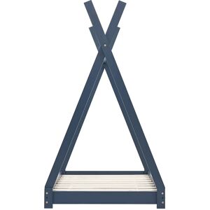 vidaXL Kinderbett Grau - 70x140cm Holzrahmen vidaXL Kinderbett Grau - 70x140cm Holzrahmen