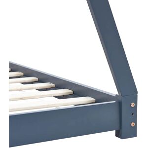 vidaXL Kids Bed Grey Pine 80x160cm - Kids Bed vidaXL Kids Bed Grey Pine 80x160cm - Kids Bed
