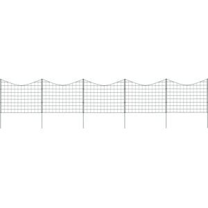 vidaXL Garden Fence Set - Green - 77.5x64 cm - Garden Fence vidaXL Garden Fence Set - Green - 77.5x64 cm - Garden Fence